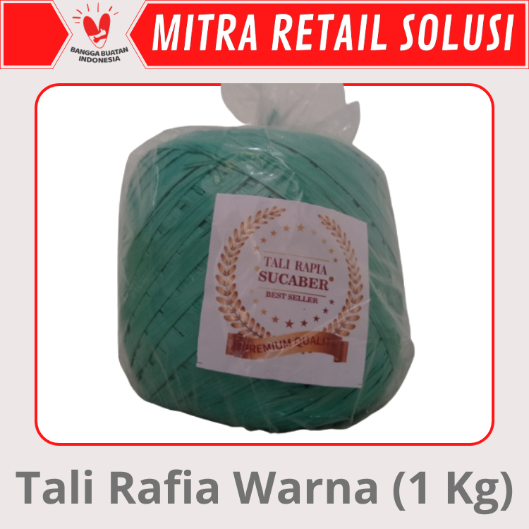 

Tali Rafia Warna Hijau 1kg