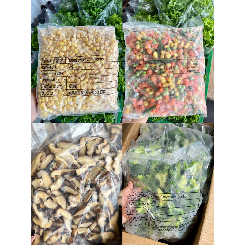 

Jagung pipil / brokoli / mix vegetebles / Jamur Shitake / Sayur Frozen / Sayur Beku / Jamur enoki / enoki