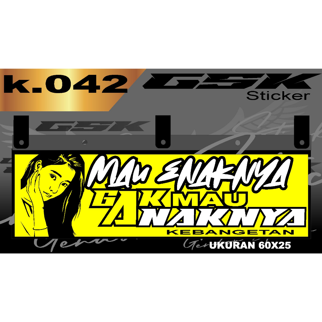 Stiker Cutting Karpet Belakang Truk All Sticker Variasi Karpet k.042