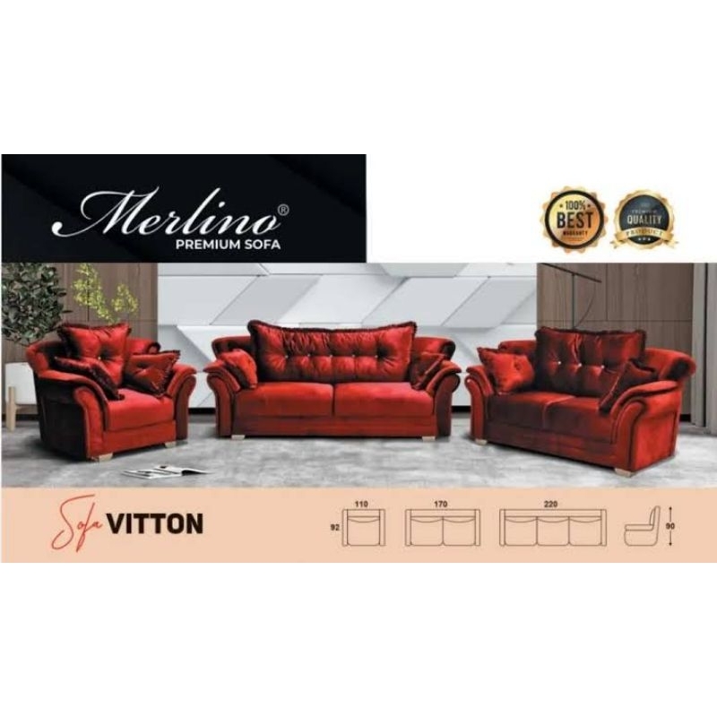 Sofa Merlino Vitton 321 Bergaransi