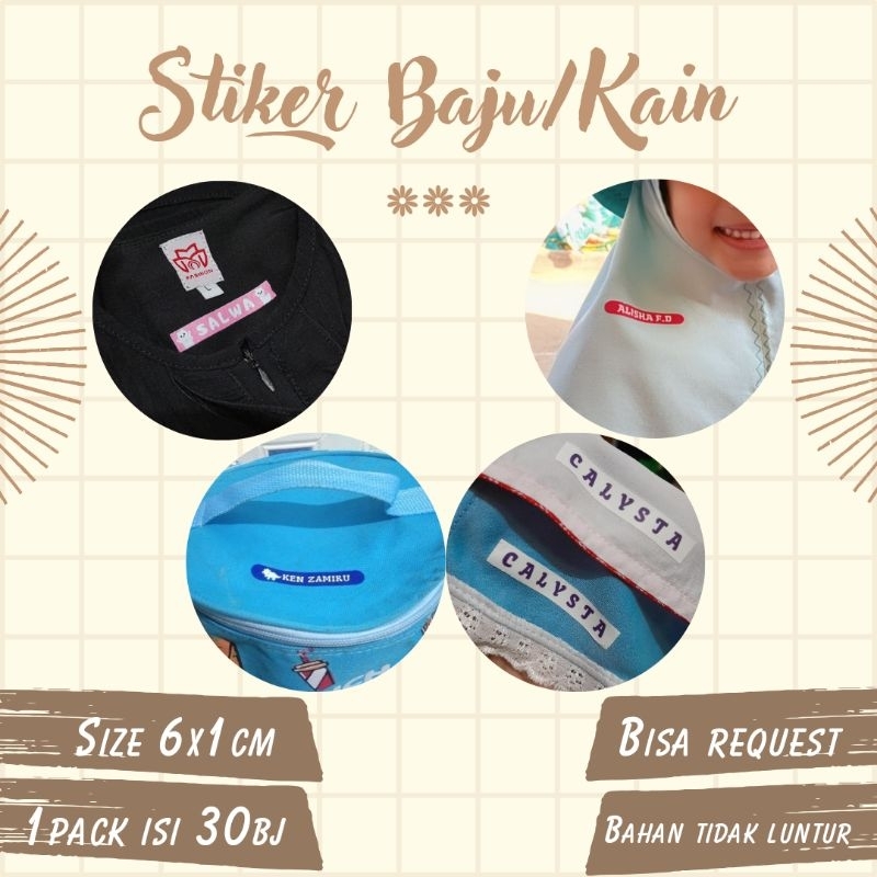 

Stiker Baju/Stiker Kain Setrika/Stiker Baju Setrika