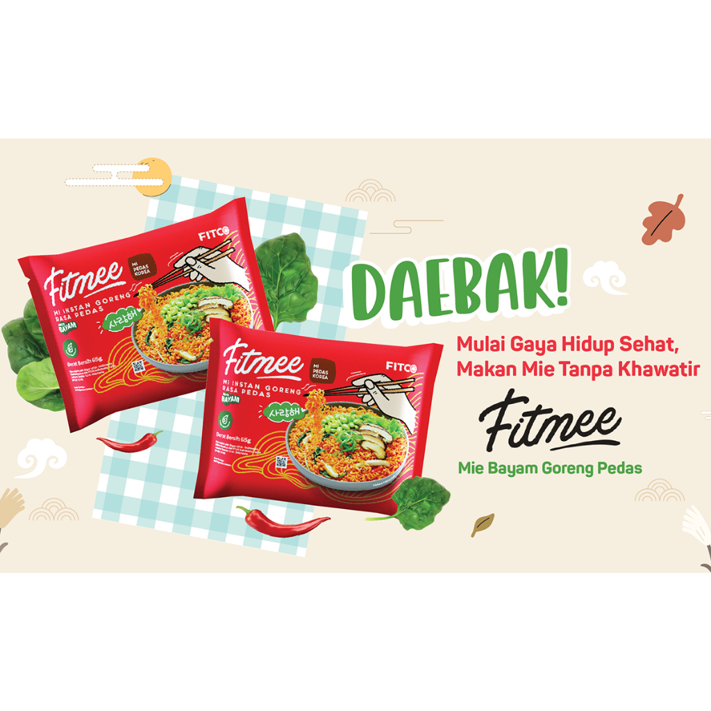 

FITMEE Mie Bayam Goreng Pedas Berkalori Rendah dan Bebas Pengawet