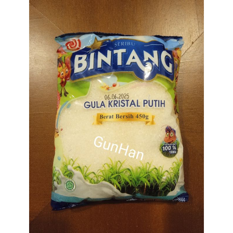 

Gula Putih Cap Bintang 450 gr