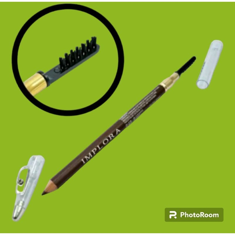 Pensil Alis Implora Coklat//Implora Eyebrow Pensil Warna Coklat