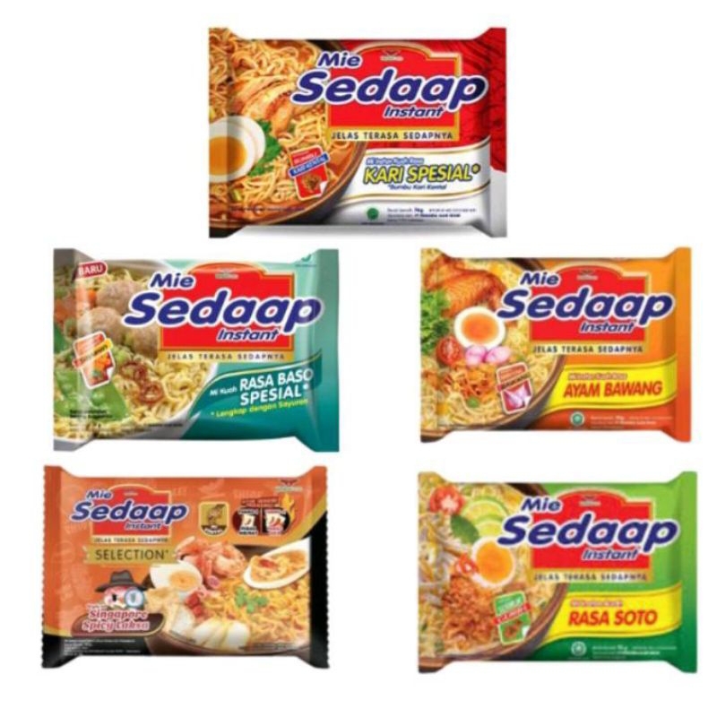 

10 pcs mie sedap kuah / soto baso goreng all varian