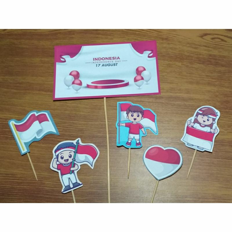 Topper tumpeng kemerdekaan 17 agustus