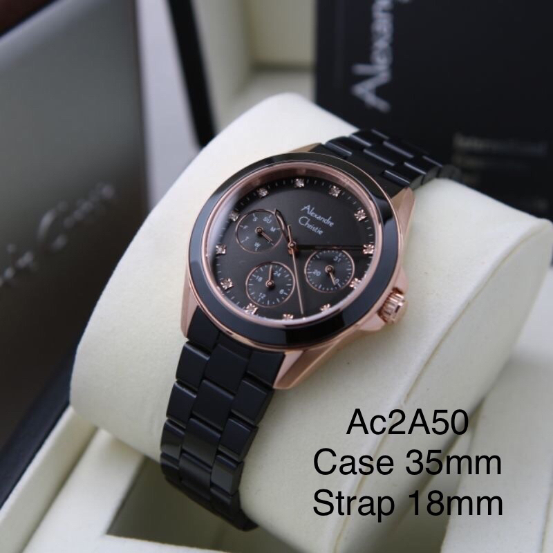AC2744 ALEXANDRE CHRISTIE AC2976 WANITA / AC 2A15 RANTAI / 2976 RING CERAMIX