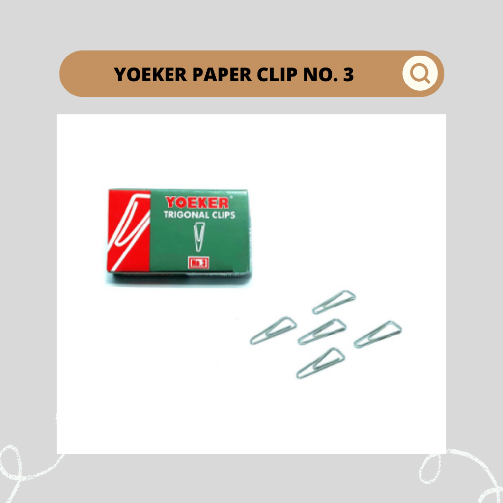 

YOEKER PAPER CLIP NO. 3 | SATUAN