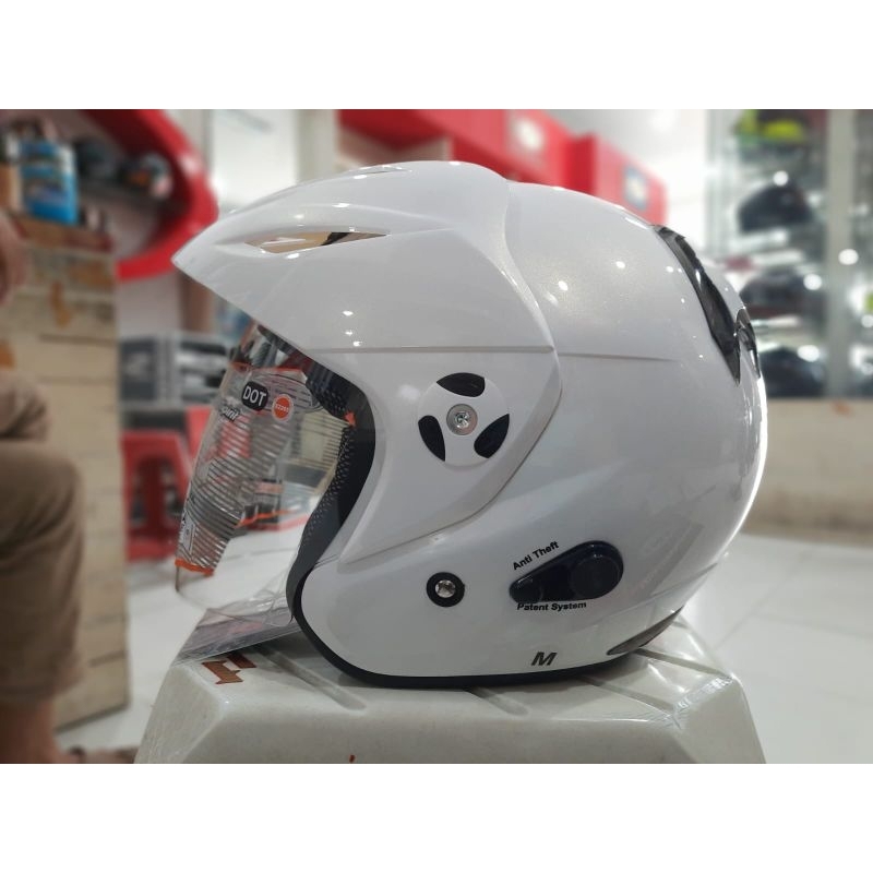 HELM INK CX25 WHITE ORIGINAL HELM INK CX25 PUTIH ORIGINAL HELM INK TOPI ORIGINAL PUTIH HELM TOURING 