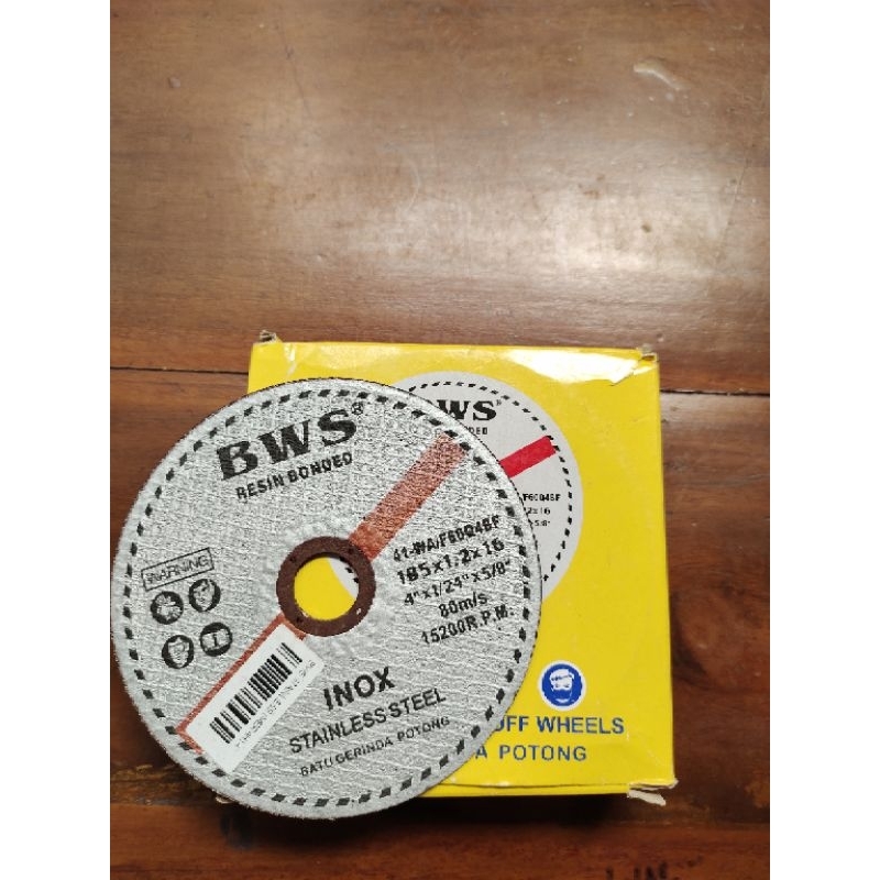 (BWS) RESIN BONDED 4" PEMOTONG BESI HARGA PER PCS