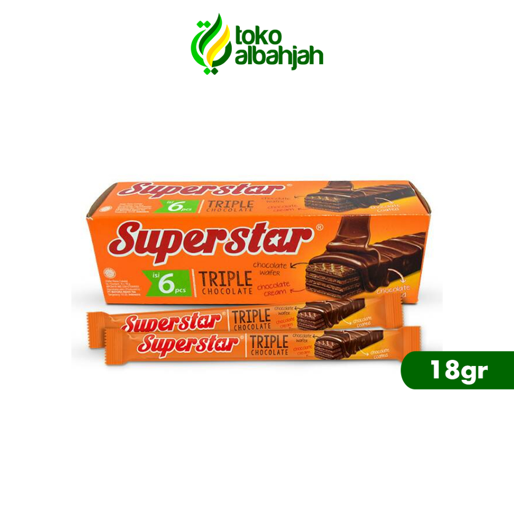 

Superstar Star Tripell Chocolate Wafer 18 gr