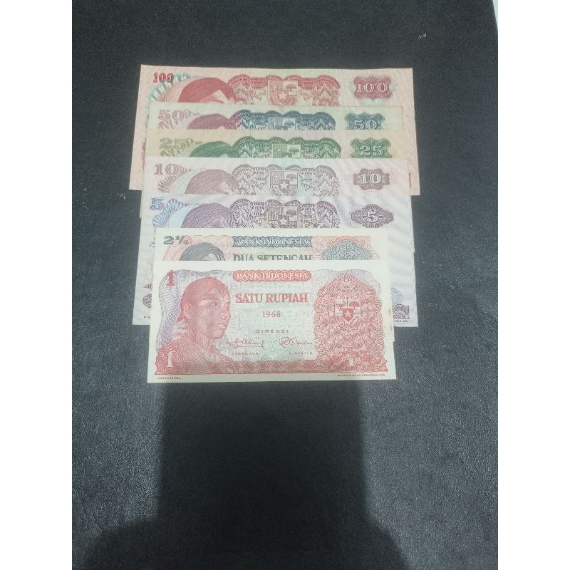 uang kuno mini set seri sudirman 1-100 ekonomis