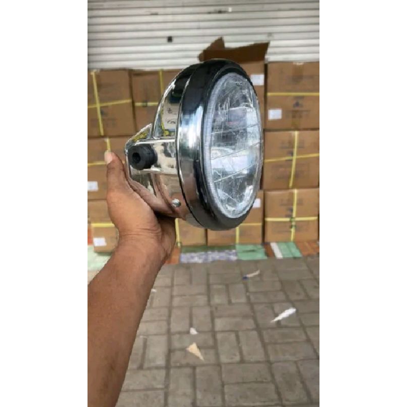 tralis kupingan lampu ninja ss batorx ninja ss tralis ninja ss kupingan ninja ss HMA bulat crome kw