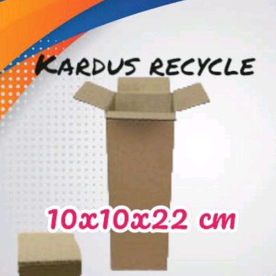 

Kardus packing recycle 10x10x22 cm kardus daur ulang siap pakai