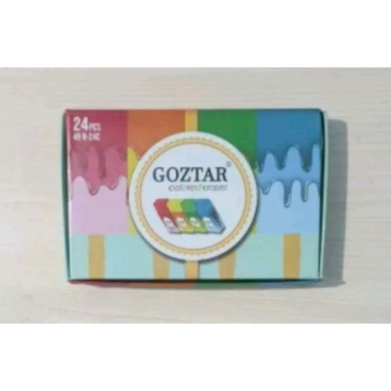 

(490gr) 1pak/ 24pcs penghapus eraser setip pensil Goztar Besar