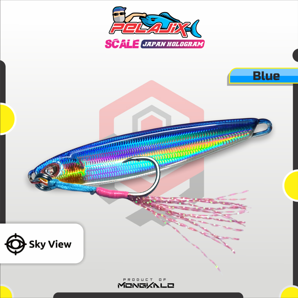 Mongkalo Pelajix Sisik-Kecil noGID noMotif Candy 40 Biru