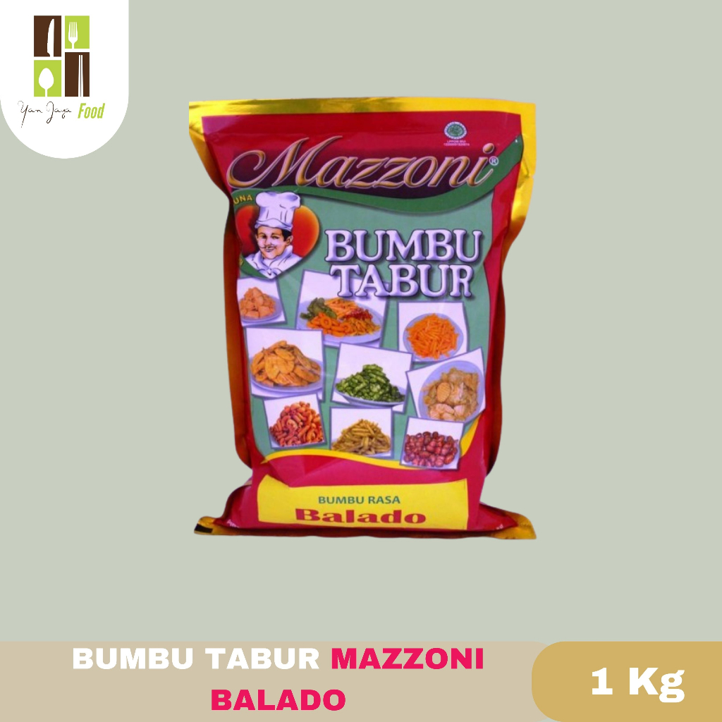 

Bny31 Mazzoni Bumbu Tabur Kemasan 1KG/Balado Pedas Manis /Ayam Bawang /Jagung Manis /Ayam Panggang