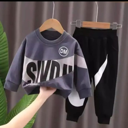 setelan sweater anak laki-laki dan permpuan model ter-baru usia 1-5 tahun bahan halus lembut dan nya