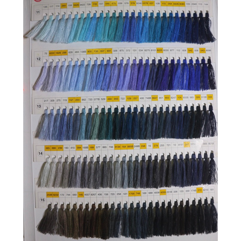 NEW - BENANG JAHIT EXTRA WARNA CAMPUR SATU LUSIN (12 PCS)