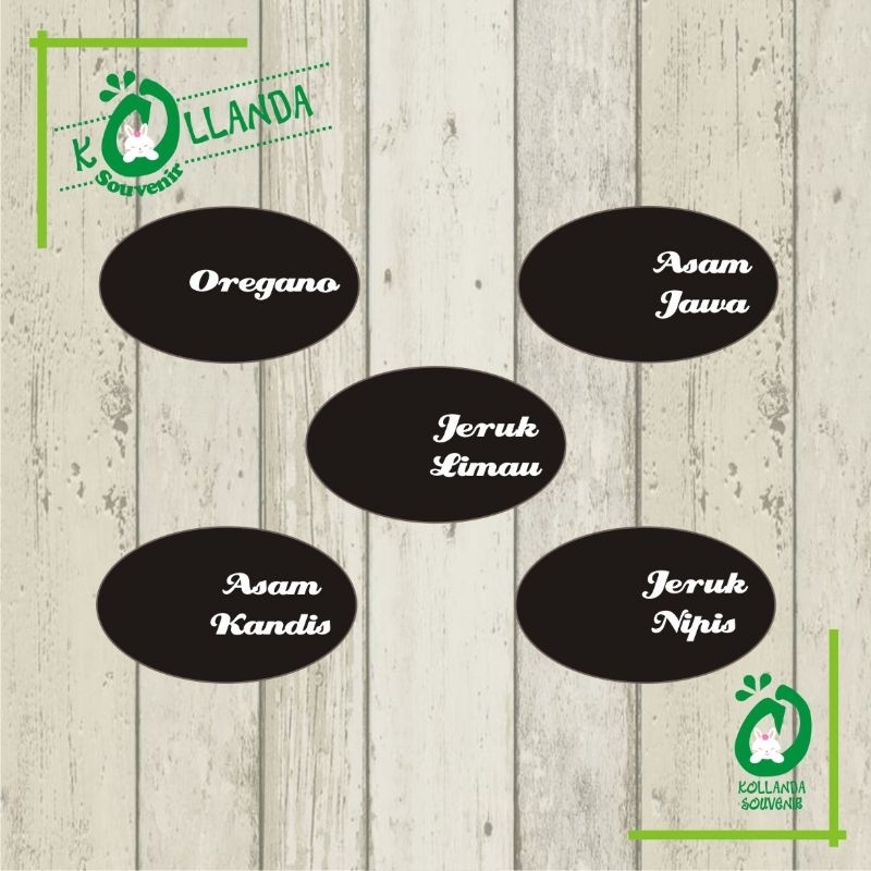 STIKER/LABEL BUMBU DAPUR