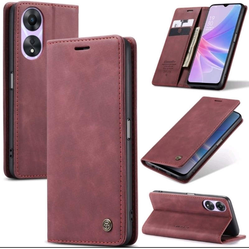 013 Flip Cover Oppo Reno 8T 4G Flip Case CaseMe Wallet Leather Sarung Dompet Kulit