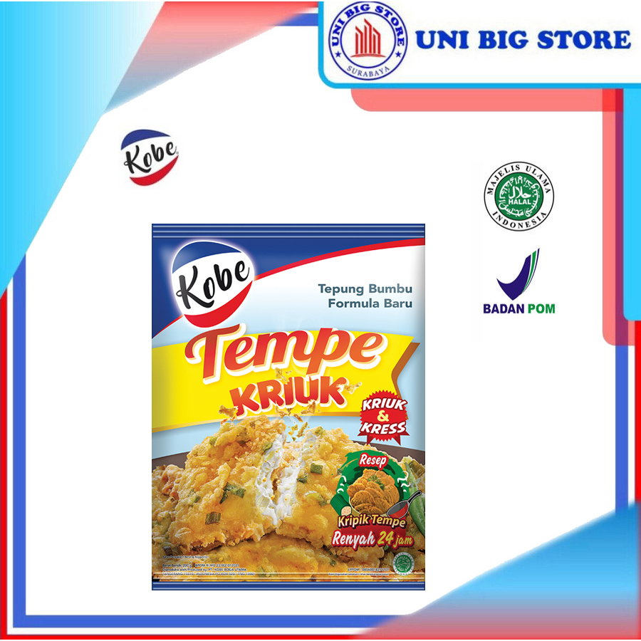 

Kobe Tepung Bumbu Tempe Goreng Kriuk 200 gr