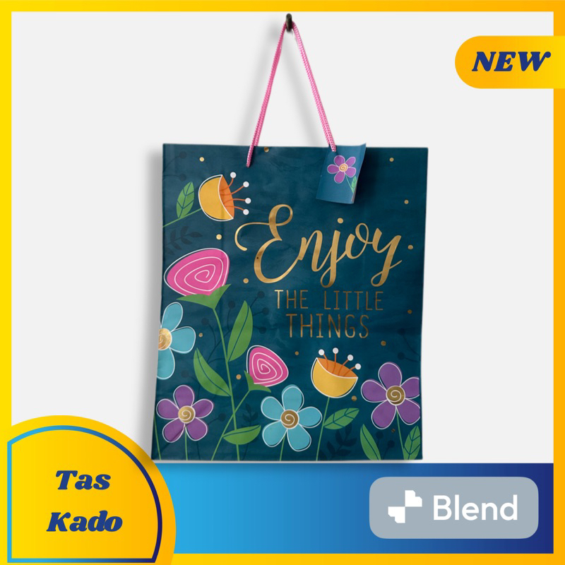 

PAPER BAG ENJOY YOUR LITTLE THINGS UKURAN TANGGUNG | TAS KADO