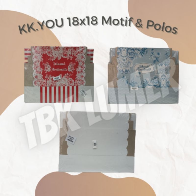 KK.YOU 18X18/KOTAK MOTIF 18X18/BOX SNACK 18X18/KOTAK NASI 18X18