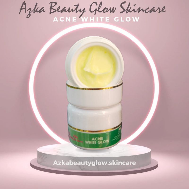 (COD)CREAM MALAM ACNE WHITE GLOW AZKA BEAUTY GLOW SKINCARE/ CREAM MALAM JERAWAT