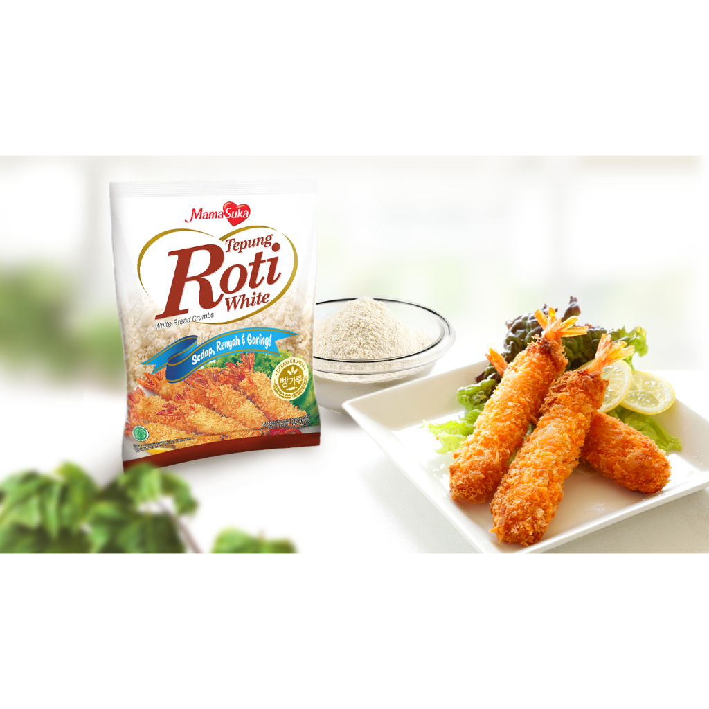 

MAMASUKA TEPUNG ROTI WHITE 200GR / WHITE BREAD CRUMBS / TEPUNG ROTI