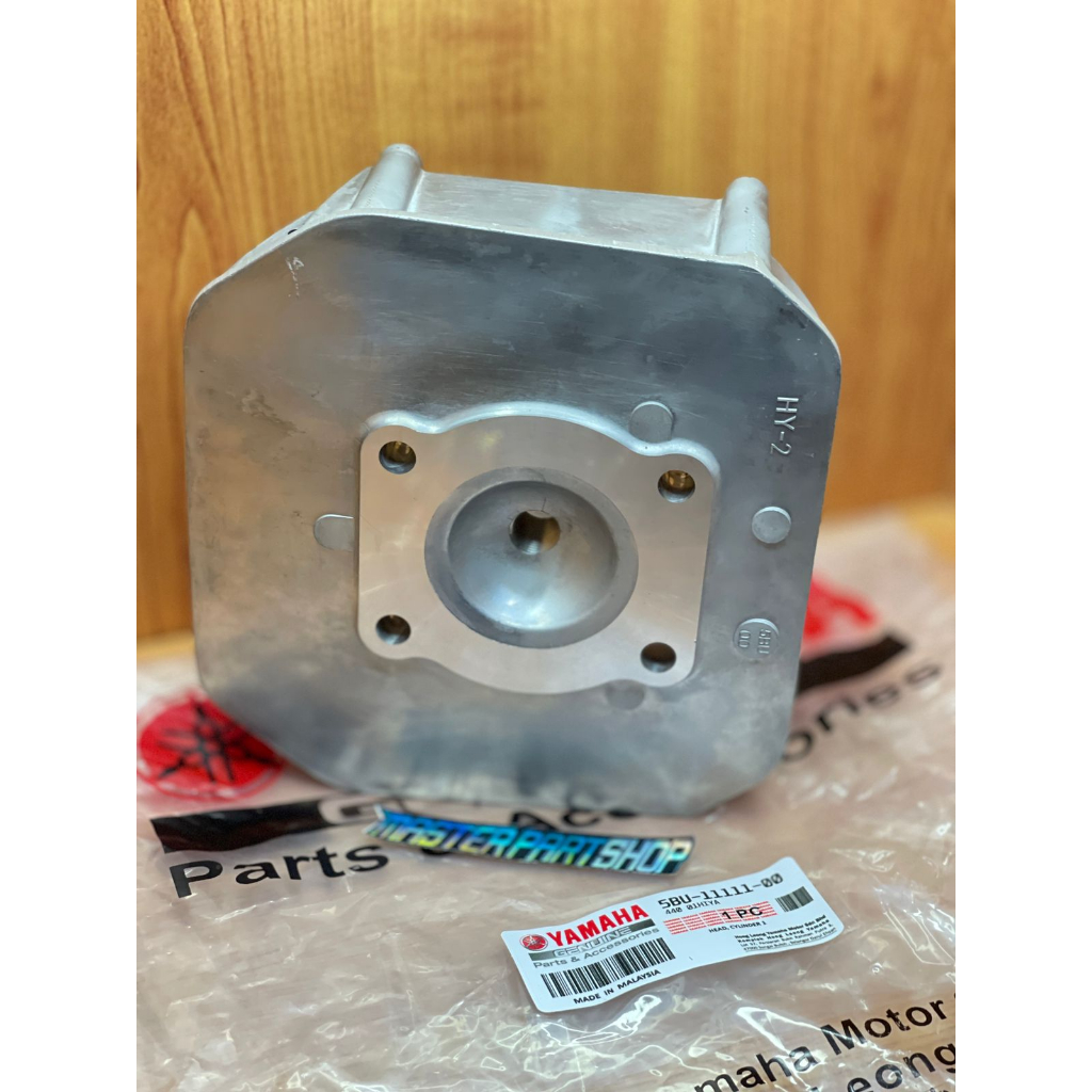 SILVER BLOK BLOCK CYLINDER HEAD ORIGINAL YAMAHA 125Z PNP RXK RX K  RX KING