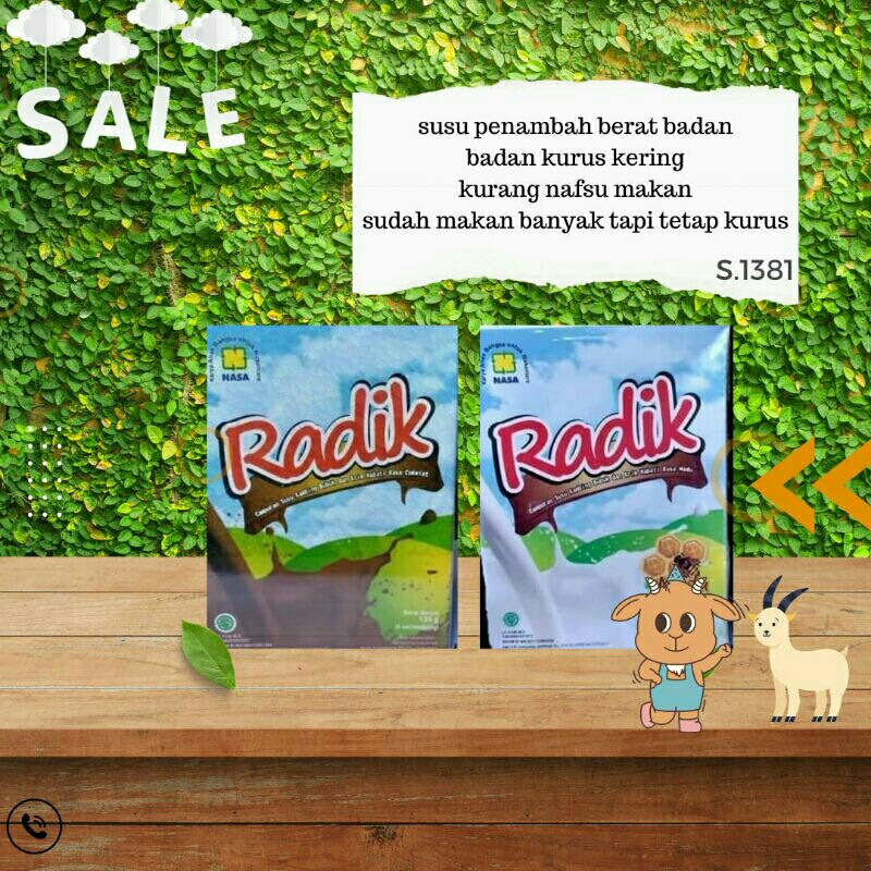 

RADIK NASA (PUTIH-MADU) / (COKELAT) 125ML