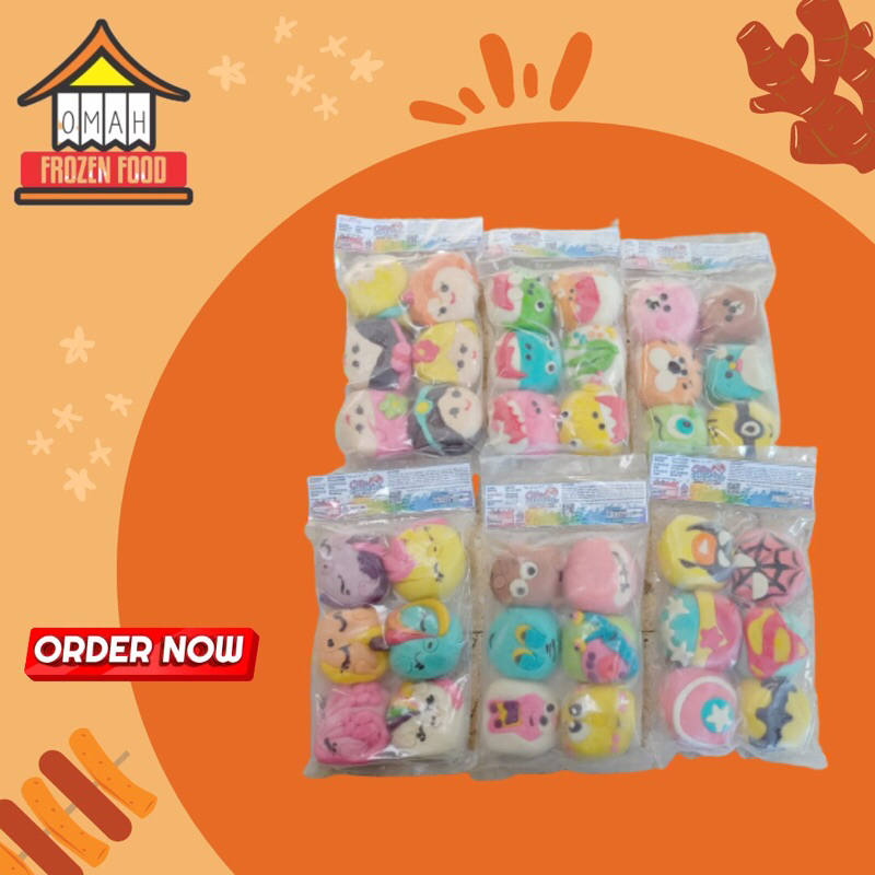 

Bakpao Karakter Isi 6 Mix Rasa (NON COD DAN REGULER DILUAR KOTA SOLO)