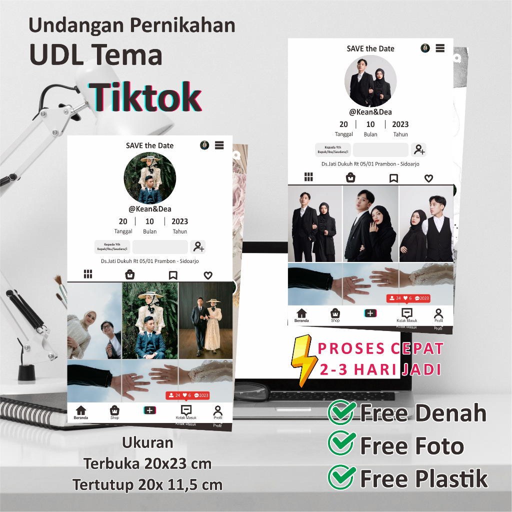 

Undangan Pernikahan Tema Tiktok