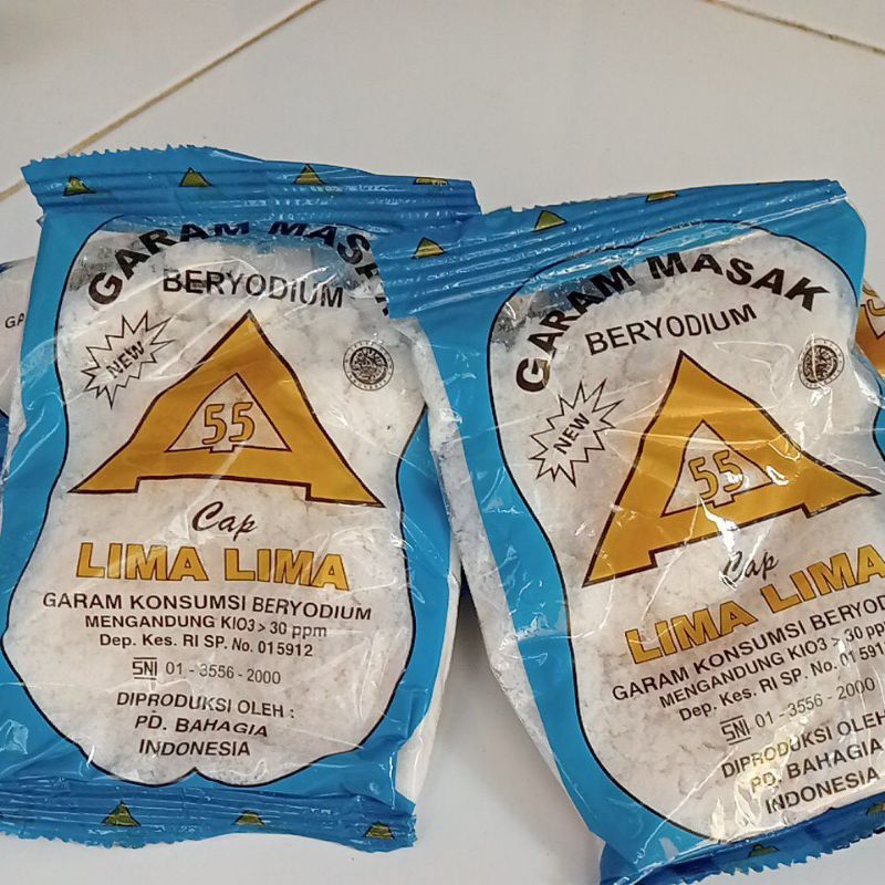 

Garam masak beryodium segitiga Limalima 100g