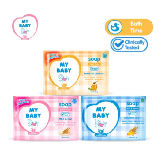 MY BABY SOAP SABUN BATANG 75gr - Sabun Bayi