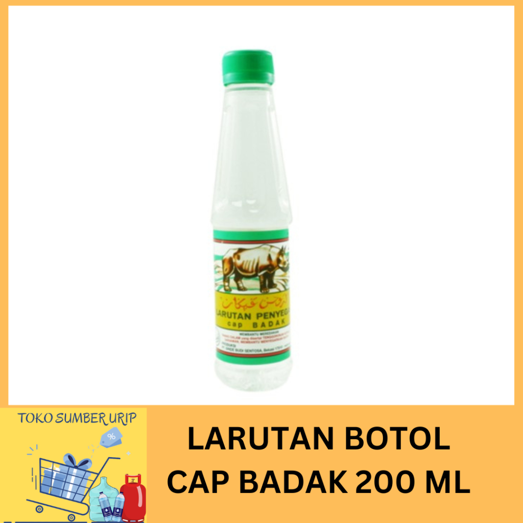 

LARUTAN BOTOL CAP BADAK 200ML | 6 BOTOL