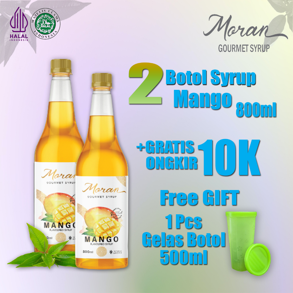 

Sirup Moran Mango Topping Minuman Makanan 800ML