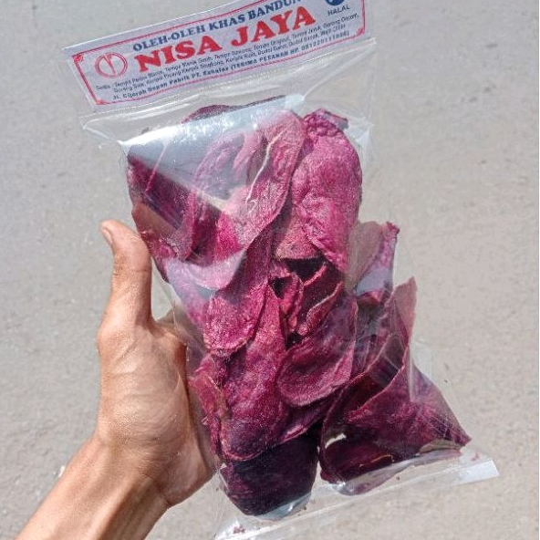 

Nisa Jaya - Kripik Ubi Ungu (150gr) Oleh-oleh Khas Priangan