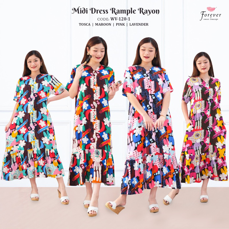 Homedress Forever Sweet Daster rayon panjang
