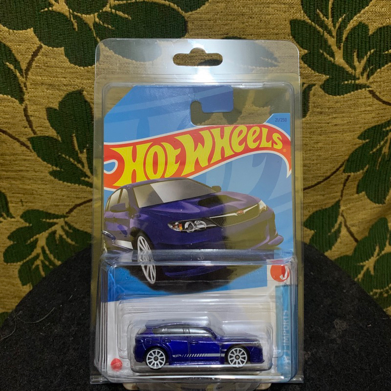 Hot Wheels Subaru WRX STI biru
