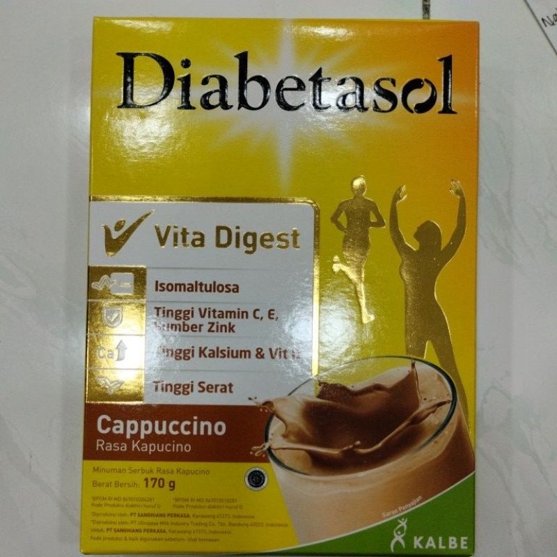 

Diabetasol Rasa Cappucino 170gr / Minuman Susu Bubuk