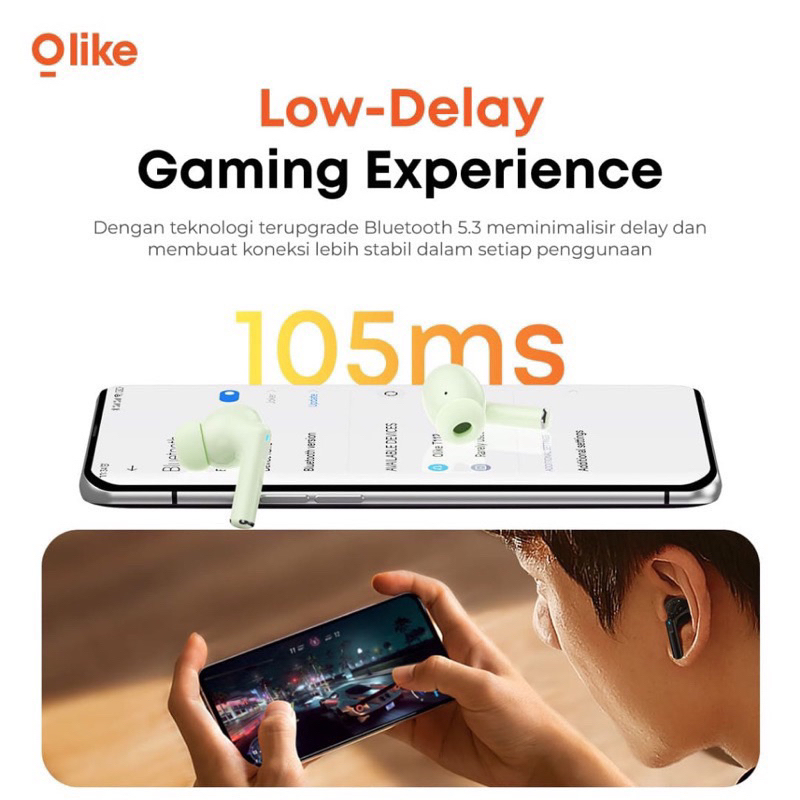 OLIKE T112 TRUE WIRELESS BLUETOOTH EARPHONE EARBUDS TWS - GARANSI 1 TAHUN