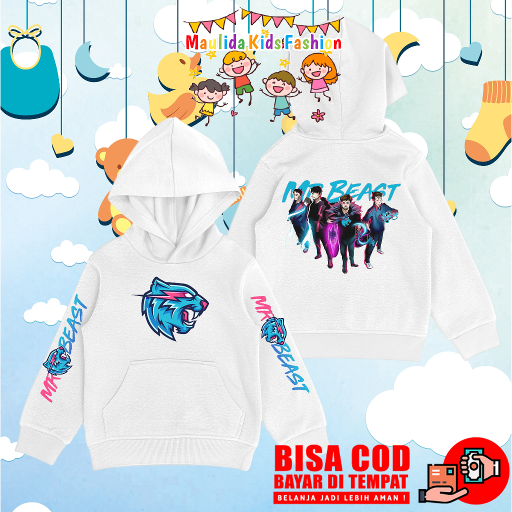 Jaket Hoodie Anak Mr Beast / Sweater Anak Mr Beast 01