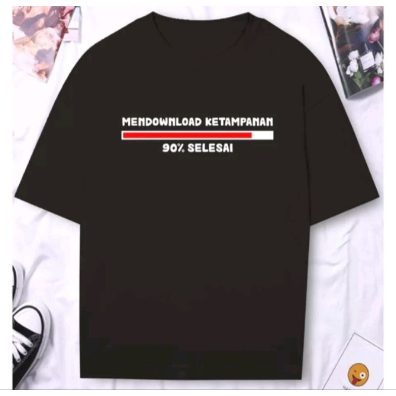 Kaos murah kaos distro murah baju distro pria t-shirt Combed 30s Premium Kaos Mendownload Ketampanan