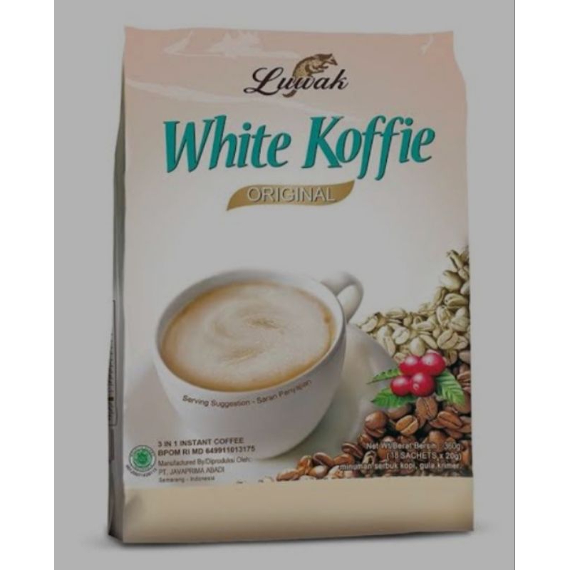 

luwak white coffee 1 renceng isi 10sachet