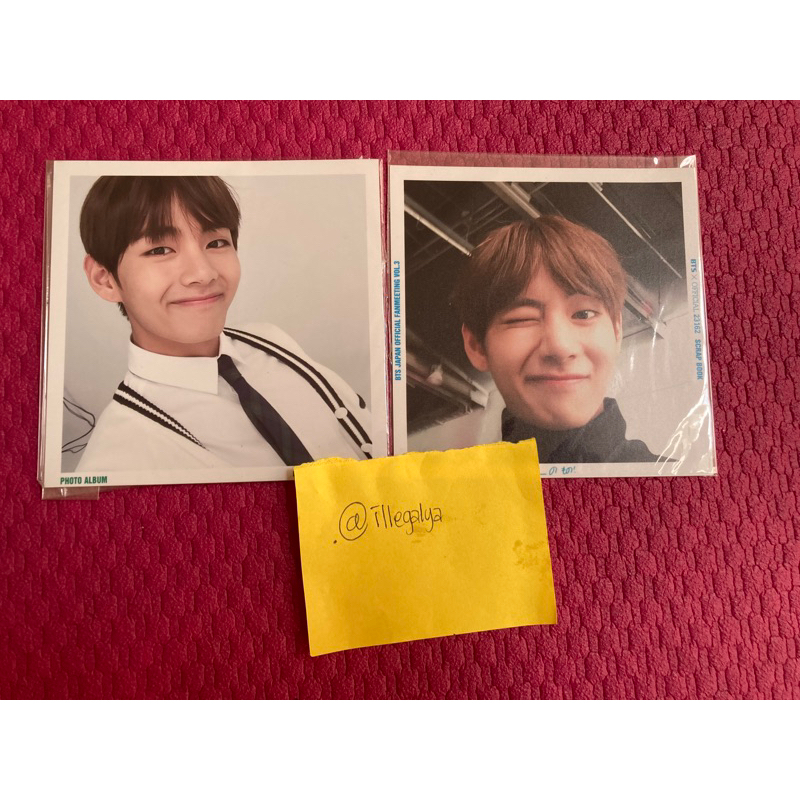 

Postcard scrapbook fanmeeting japan korea taehyung