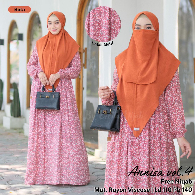 annisa oneset gamis by erella