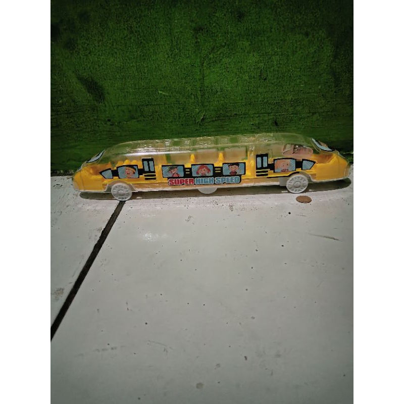 MAINAN ANAK KERETA SEPUR TRAIN BISA NYALA DI TARIK