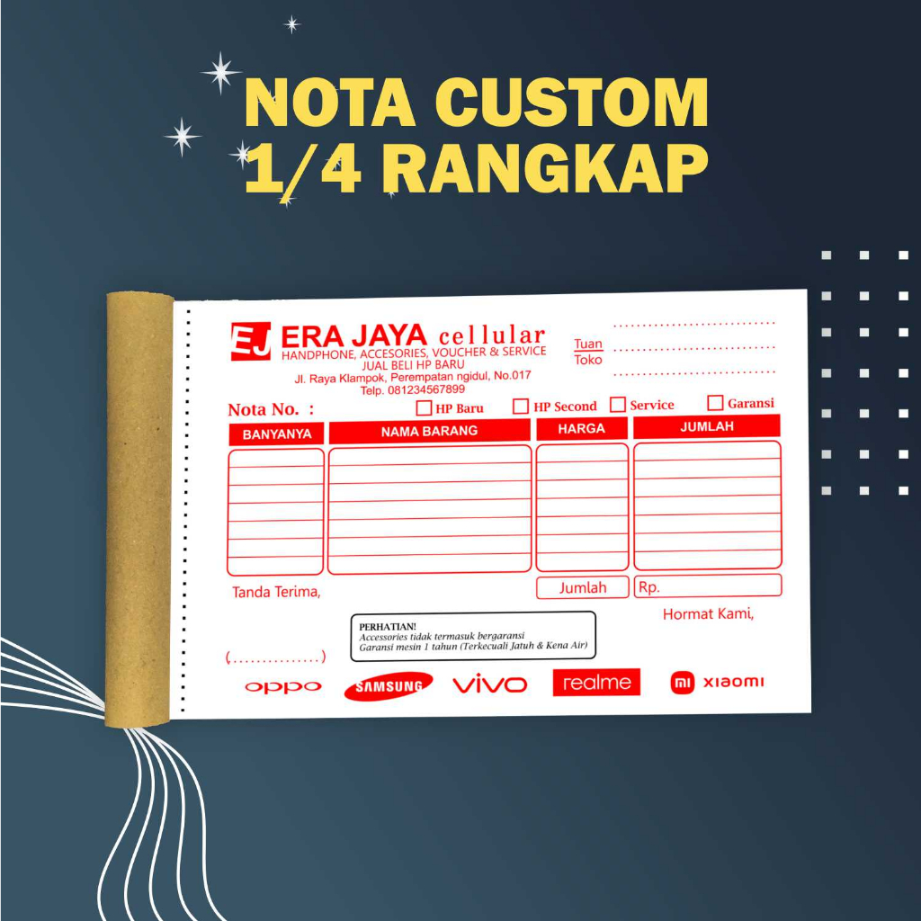 

NOTA CUSTOM CETAK BUKU NOTA RANGKAP